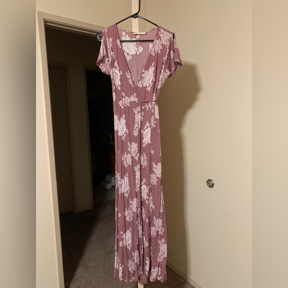 Maxi wrap dress